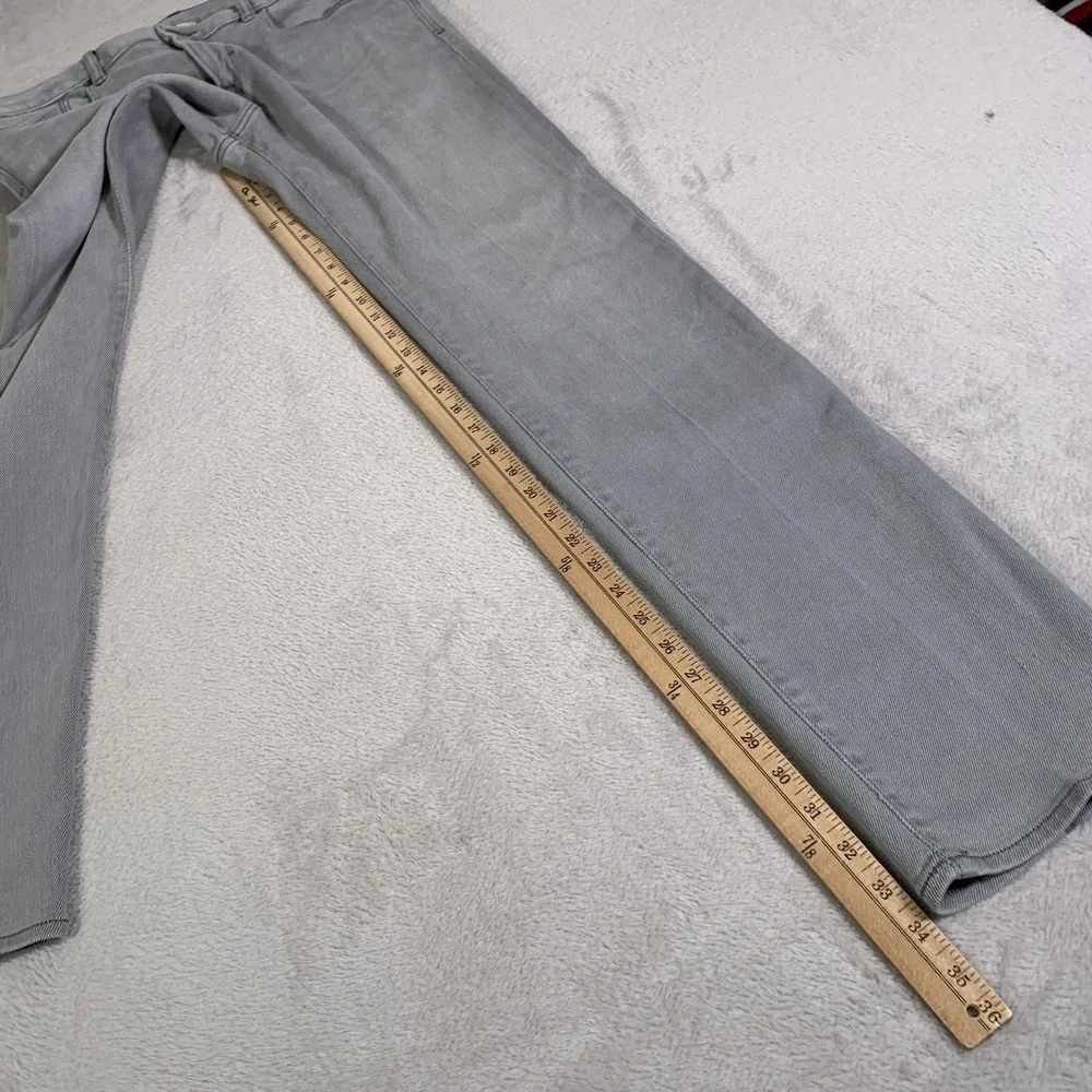 Banana Republic The Traveler Jeans Mens 36x34 (Tag 34x34) Gray Slim Stretch
